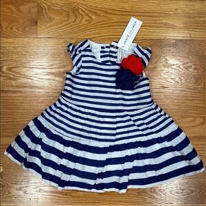 Janie and Jack Navy Stripes + Bloomers